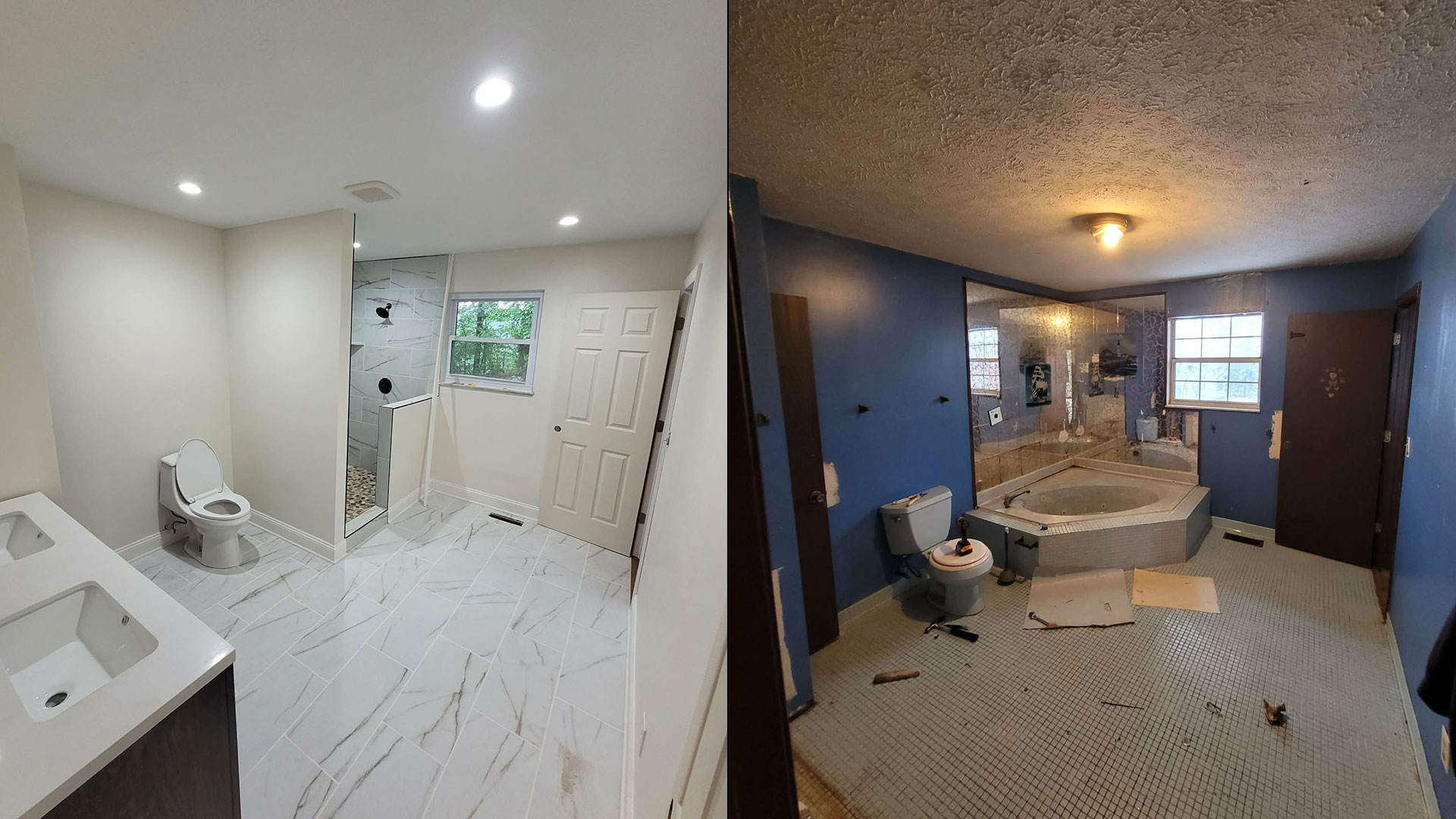 Bathroom Remodel - Warren's Roofing and Construction
